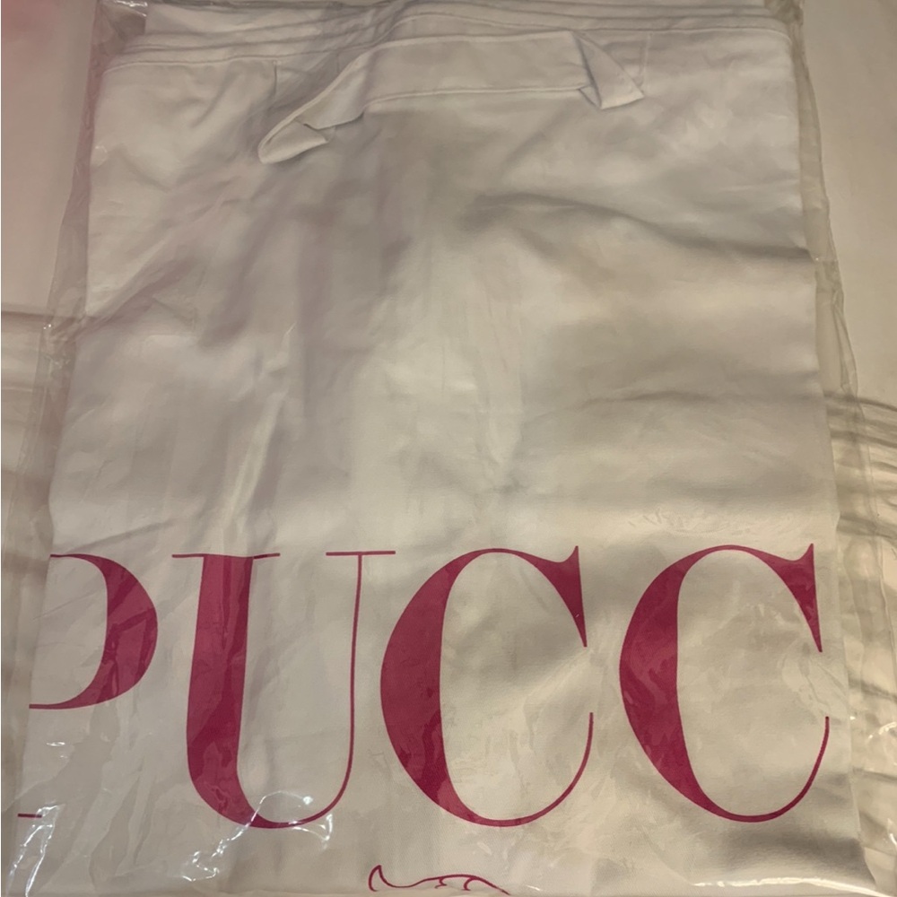 Authentic Pucci garment bag for travel or storage with zipper